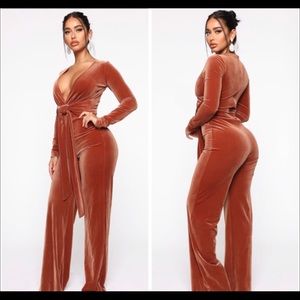 Velvet jumpsuit